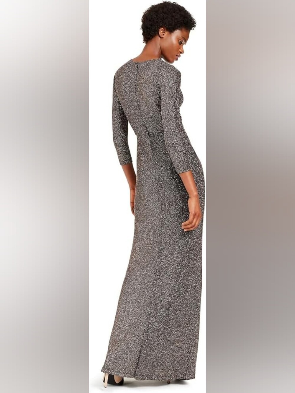 Calvin Klein Formal Shimmer Evening Dress Size 6 - Picture 9 of 12